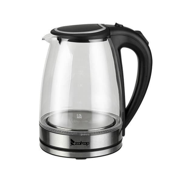 HD-1857-A 110V 1500W 1.8L Electric Glass Kettle US Plug