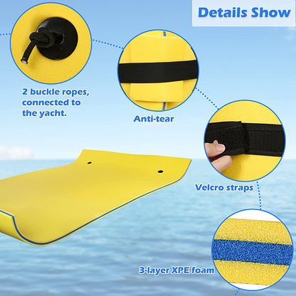 9ft Floating Bed On Water Adult Yellow-Blue-Yellow