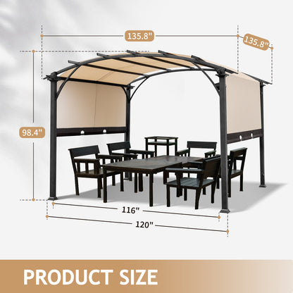 11.3'X11.3' Outdoor Pergola