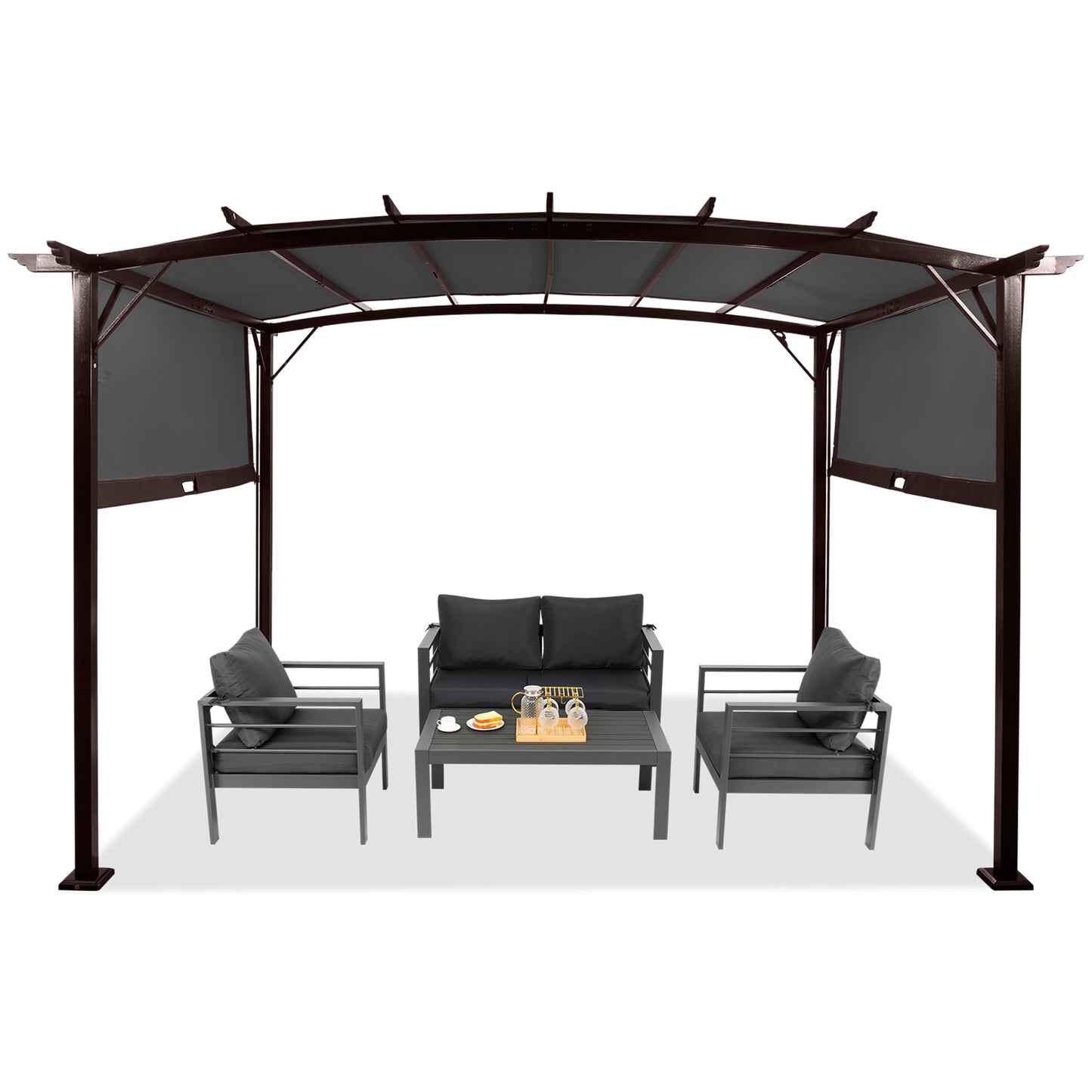 9*12ft Outdoor Rectangular Pergola