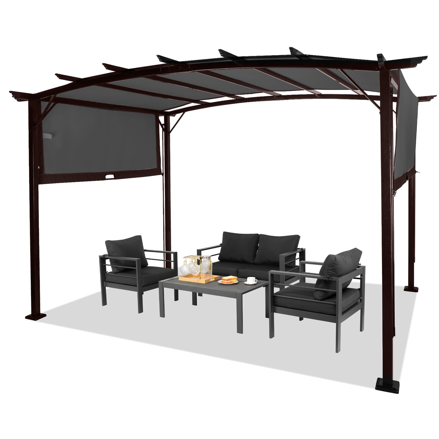 9*12ft Outdoor Rectangular Pergola