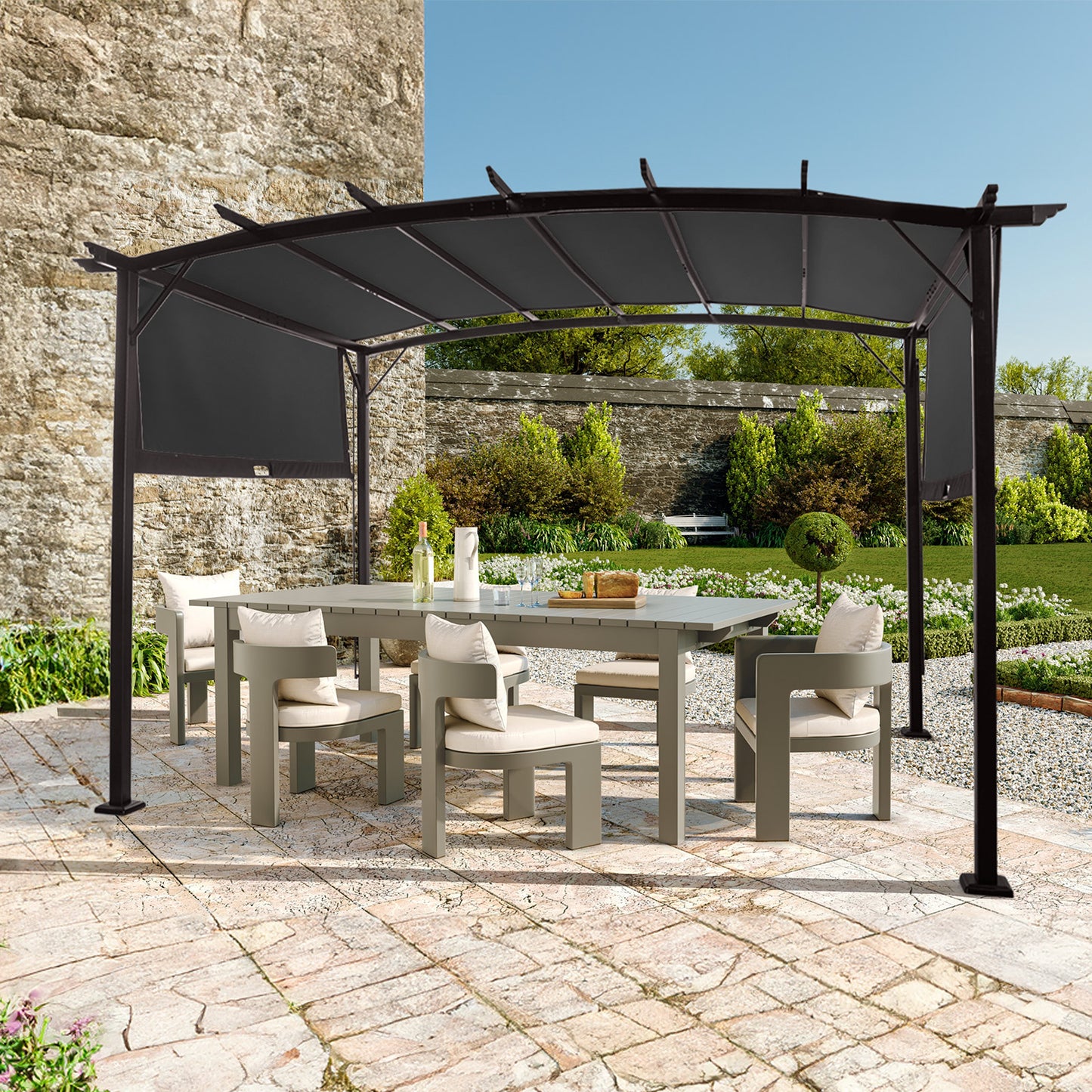 9*12ft Outdoor Rectangular Pergola