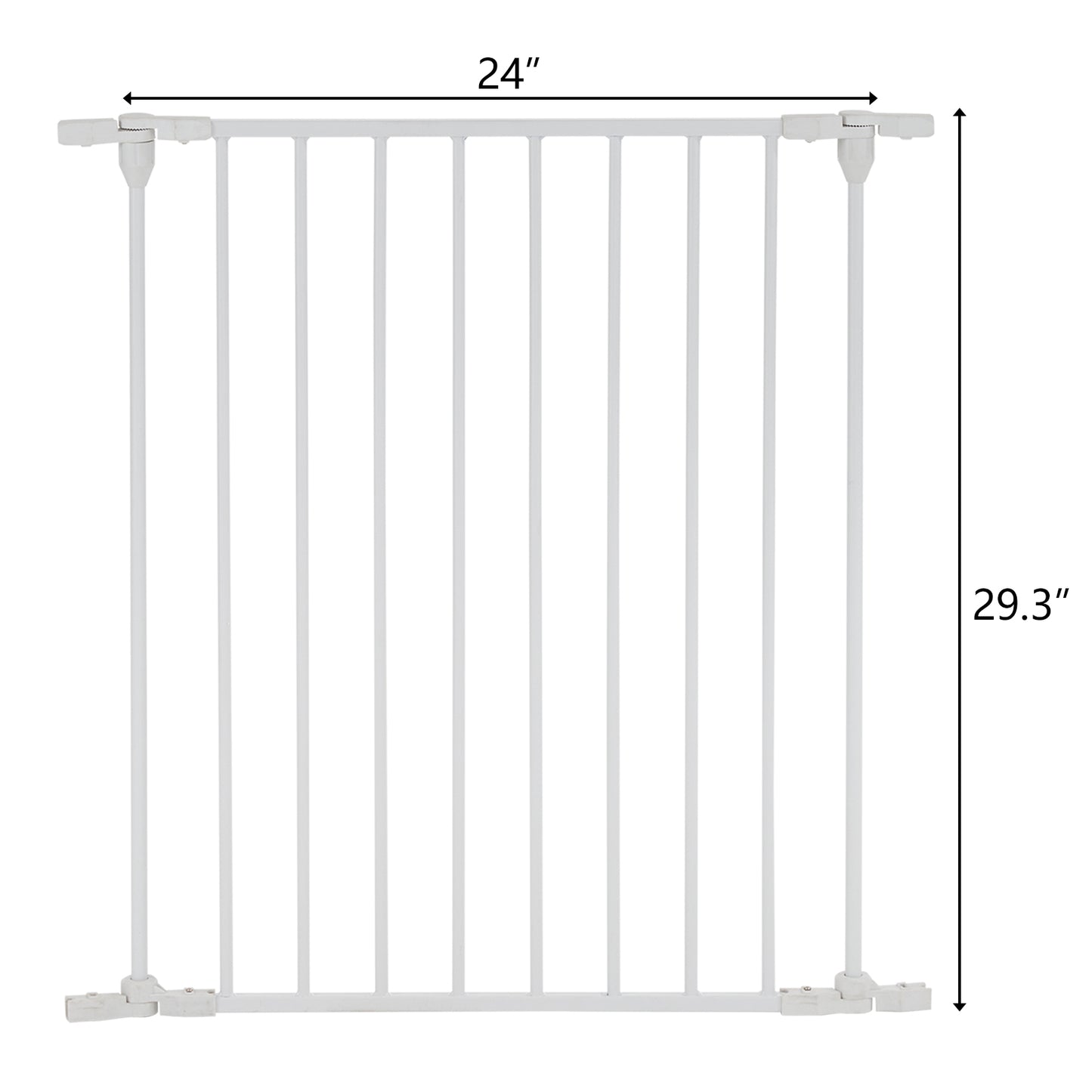 1 Piece 70*80*2cm Side Extension Piece Fireplace Fence White