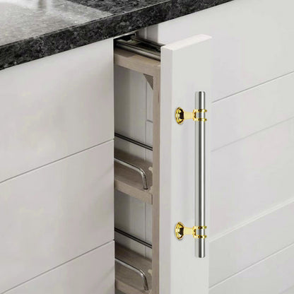 Kitchen Cabinet Pulls Drawer T Bar Handles Polished Nickel Stainless Steel Knob