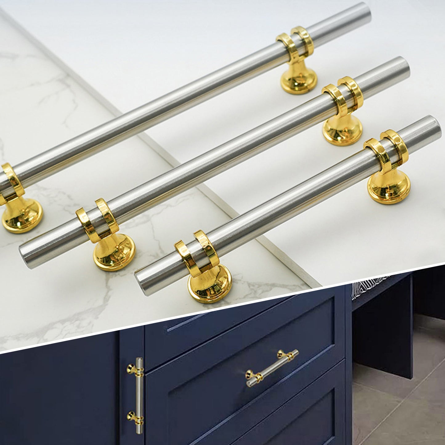 Kitchen Cabinet Pulls Drawer T Bar Handles Polished Nickel Stainless Steel Knob