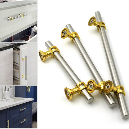 Kitchen Cabinet Pulls Drawer T Bar Handles Polished Nickel Stainless Steel Knob