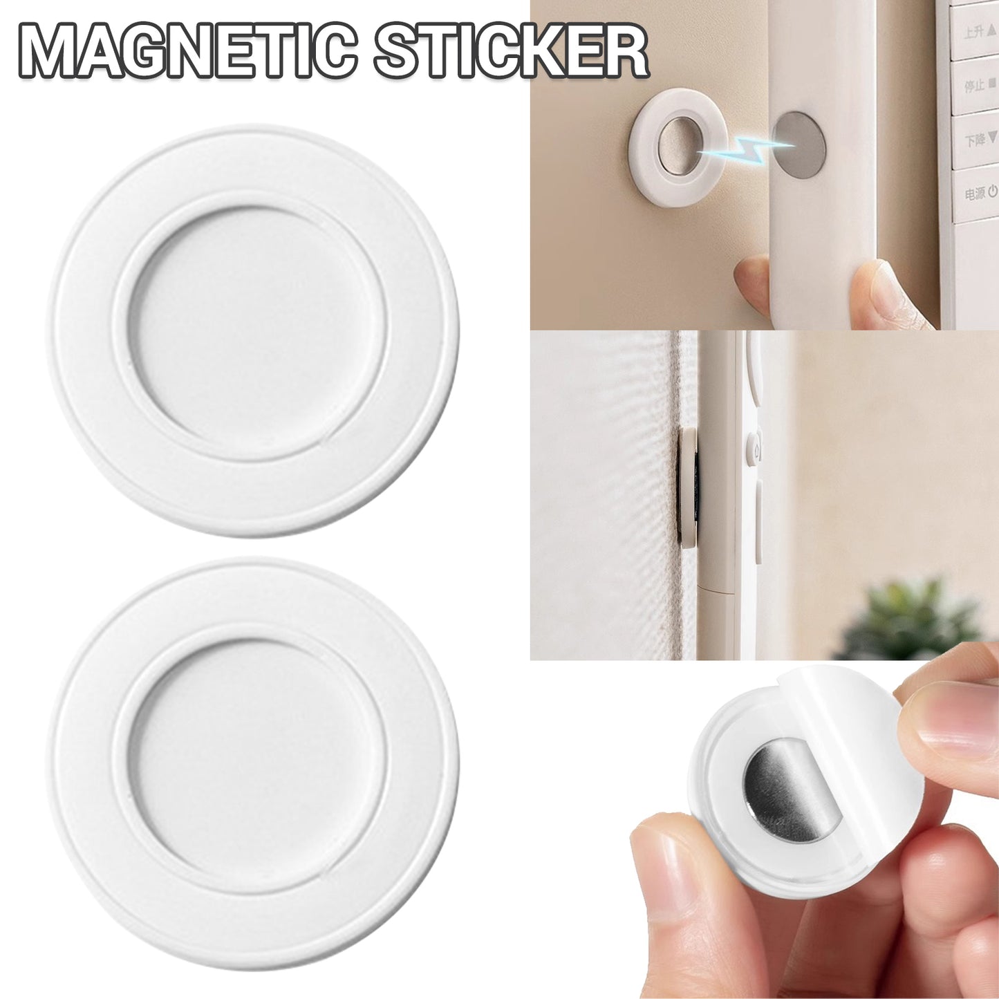 Wall Mount Hooks Magnet Holder For Fridge Sticker Remote Control Storage