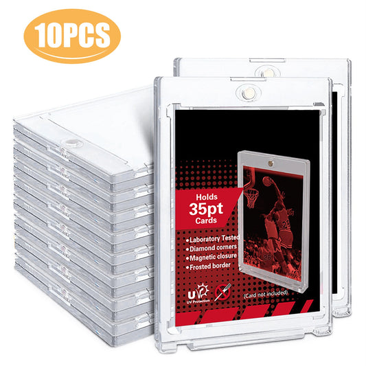 Magnetic Top Loader Card Sleeves Trading Hard Acrylic Case Holder Baseball