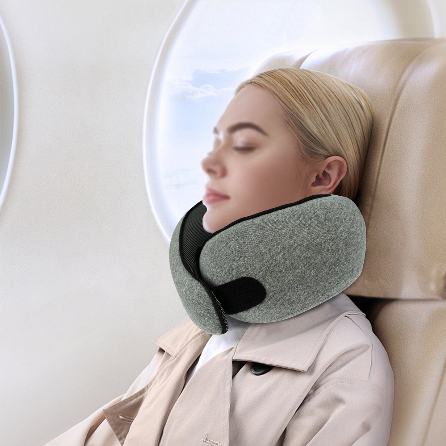 Travel Pillows for Airplanes Memory Foam Neck Pillow【Shipment from FBA】