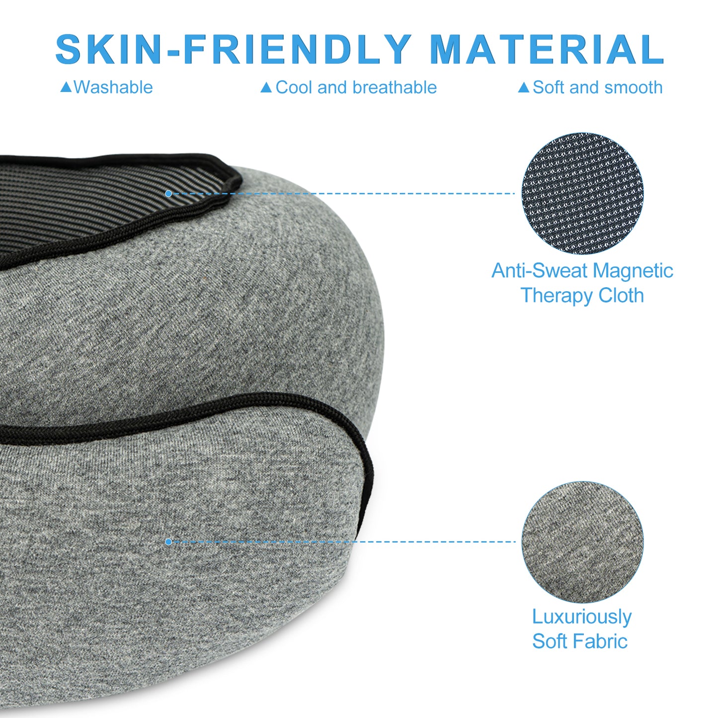 Travel Pillows for Airplanes Memory Foam Neck Pillow【Shipment from FBA】