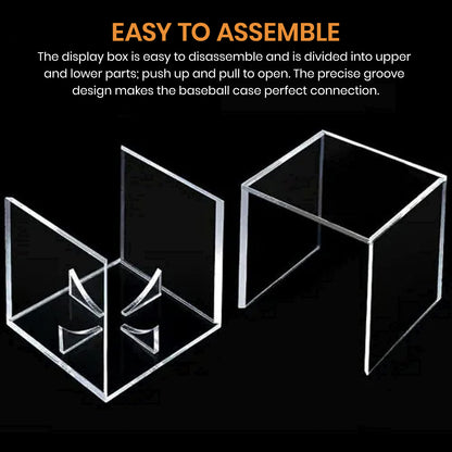 Tennis Ball Display Case Baseball Storage Box Clear Organizer Box Acrylic