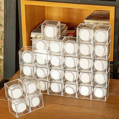 Tennis Ball Display Case Baseball Storage Box Clear Organizer Box Acrylic