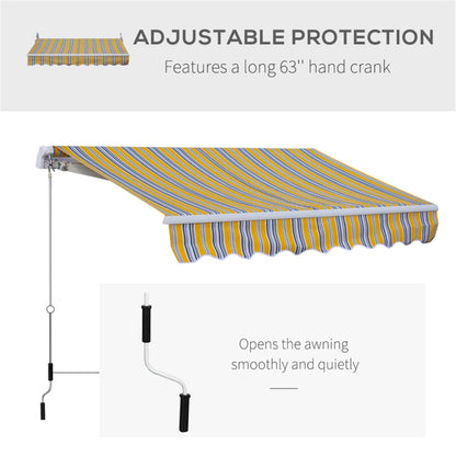 Patio Retractable Awning  -AS ( Amazon Shipping)（Prohibited by WalMart）