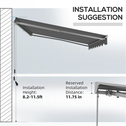 Electric Awning  /Patio Retractable Awning  -AS ( Amazon Shipping)（Prohibited by WalMart）