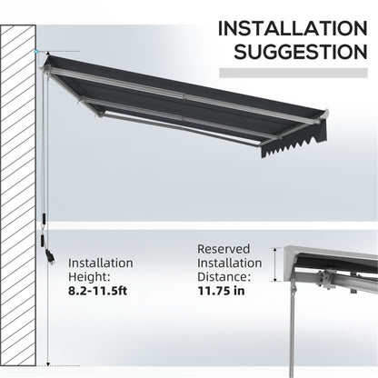 Electric Awning  /Patio Retractable Awning  -AS ( Amazon Shipping)（Prohibited by WalMart）