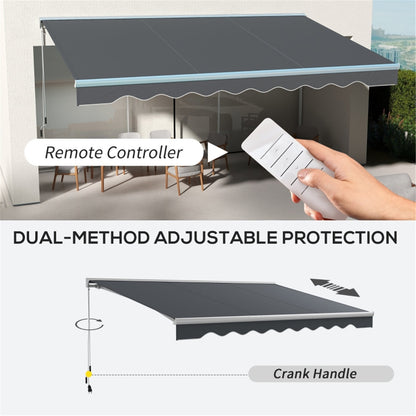 Electric Awning  /Patio Retractable Awning  -AS ( Amazon Shipping)（Prohibited by WalMart）