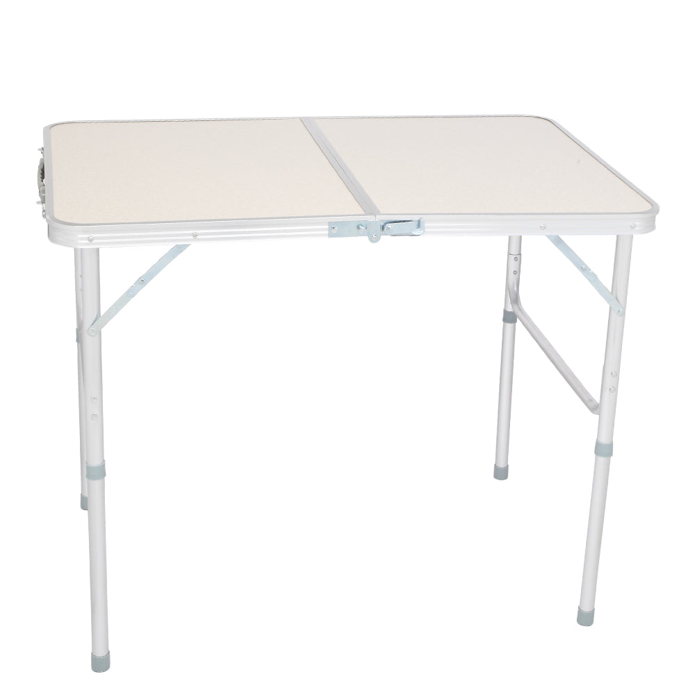 90 x 60 x 70cm Home Use Aluminum Alloy Folding Table White