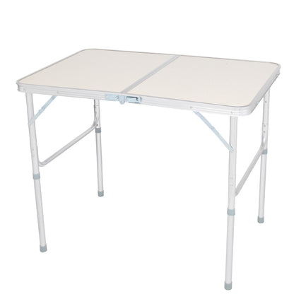 90 x 60 x 70cm Home Use Aluminum Alloy Folding Table White