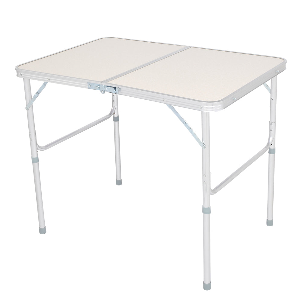 90 x 60 x 70cm Home Use Aluminum Alloy Folding Table White