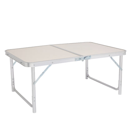 90 x 60 x 70cm Home Use Aluminum Alloy Folding Table White