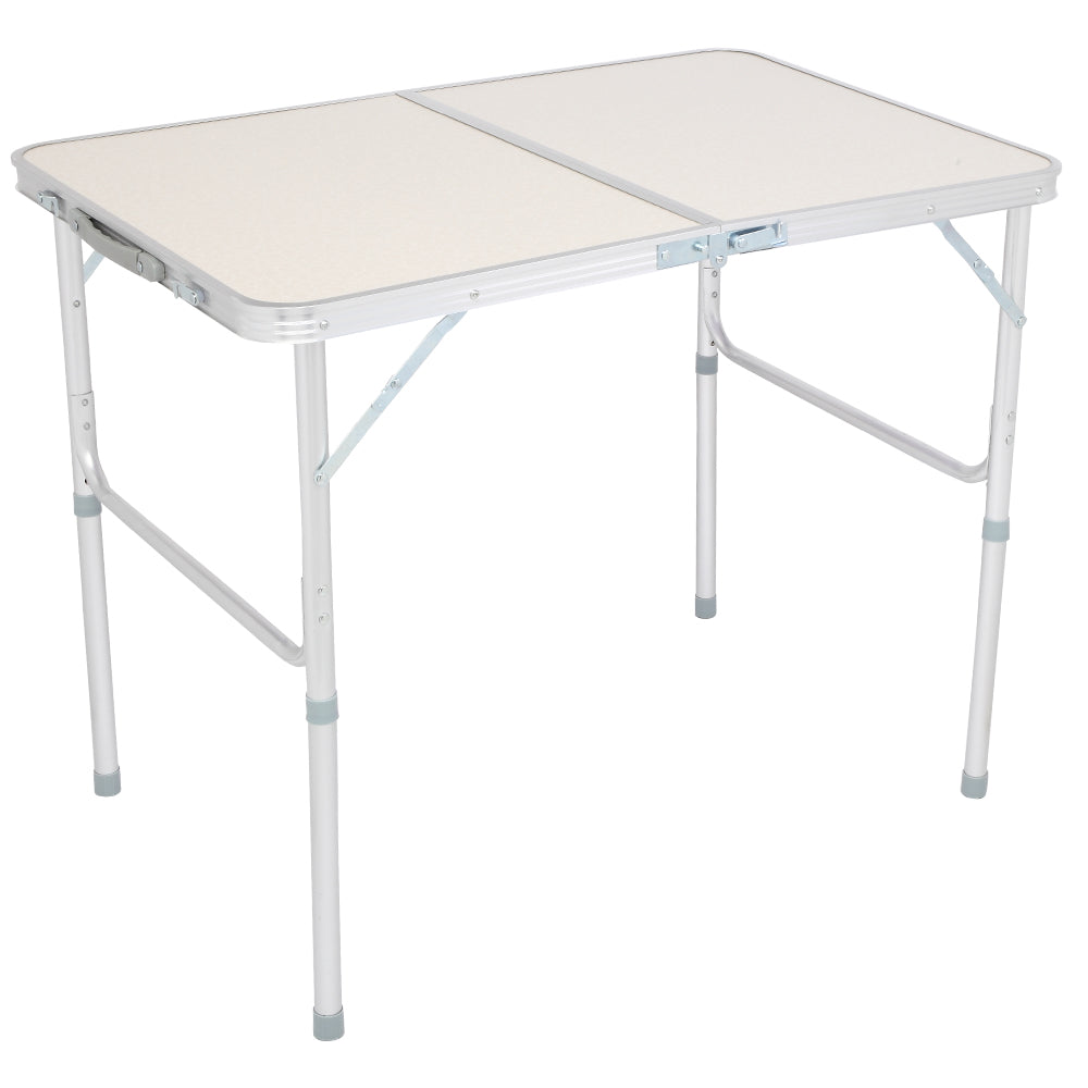 90 x 60 x 70cm Home Use Aluminum Alloy Folding Table White