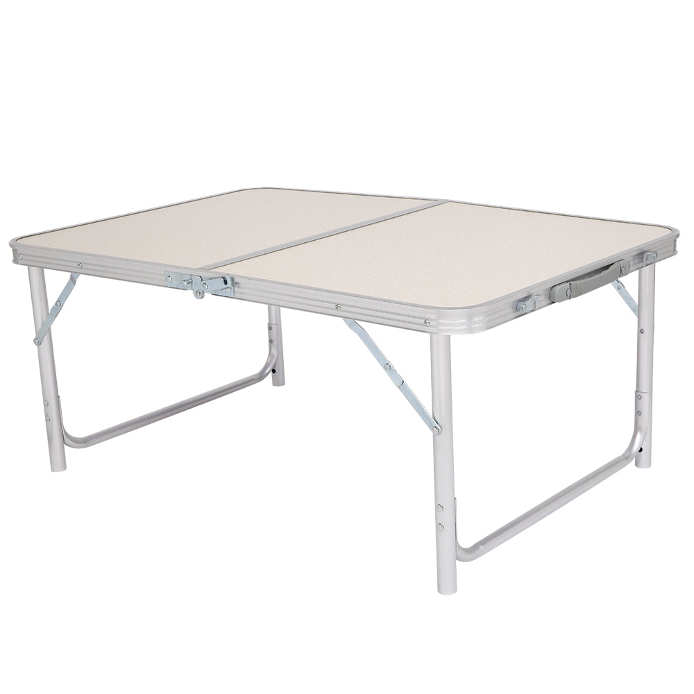 90 x 60 x 70cm Home Use Aluminum Alloy Folding Table White