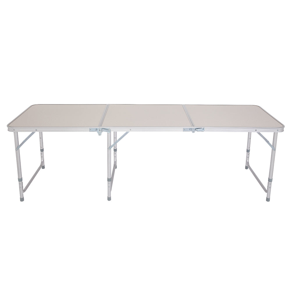 180 x 60 x 70cm Home Use Aluminum Alloy Folding Table White