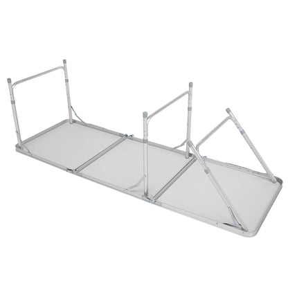 180 x 60 x 70cm Home Use Aluminum Alloy Folding Table White