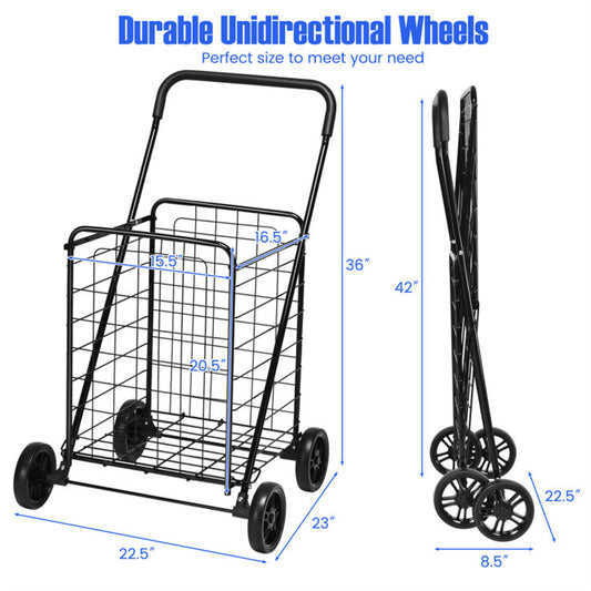 Medium folding shopping cart