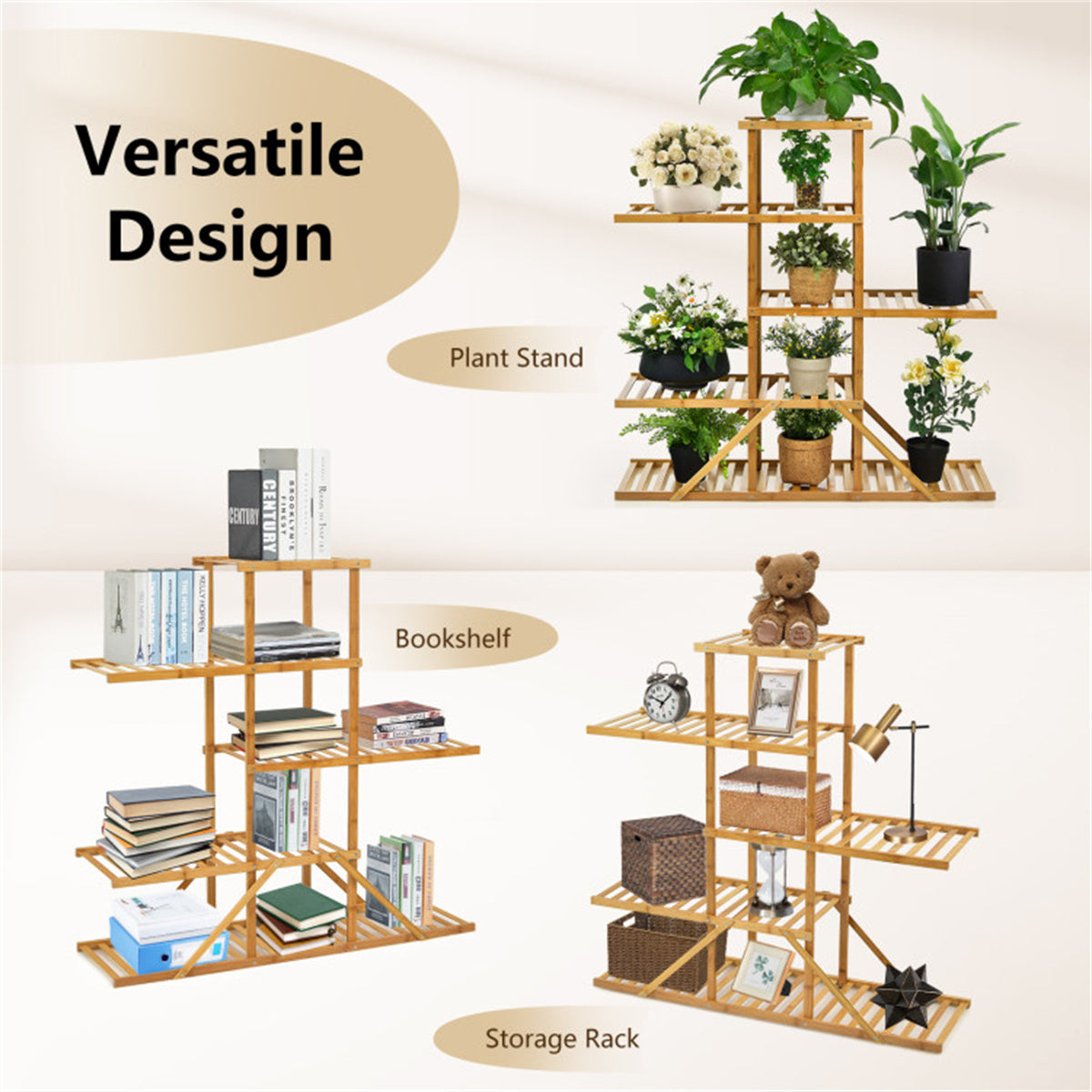 Bamboo Plant Stand