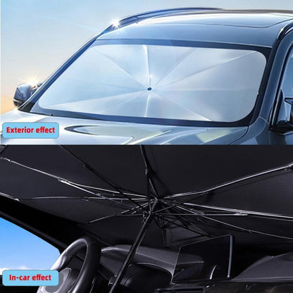 Auto Windshield Sunshade, Foldable Reflective Sunshade for Car Front Window, Blocks UVs Rays, Heat Insulation, Keep Vehicle Cool(No shipments on weekends, banned from Amazon)