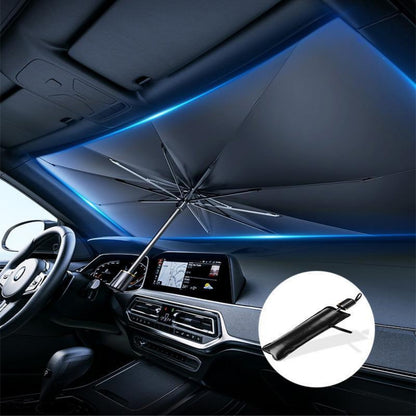 Auto Windshield Sunshade, Foldable Reflective Sunshade for Car Front Window, Blocks UVs Rays, Heat Insulation, Keep Vehicle Cool(No shipments on weekends, banned from Amazon)