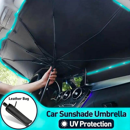 Auto Windshield Sunshade, Foldable Reflective Sunshade for Car Front Window, Blocks UVs Rays, Heat Insulation, Keep Vehicle Cool(No shipments on weekends, banned from Amazon)