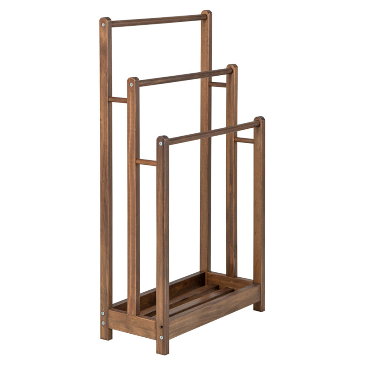 Vertical towel rack brown