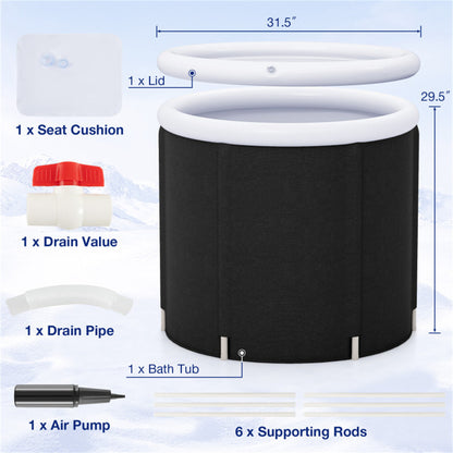 32" x 29.5" Outdoor Tub with Lid