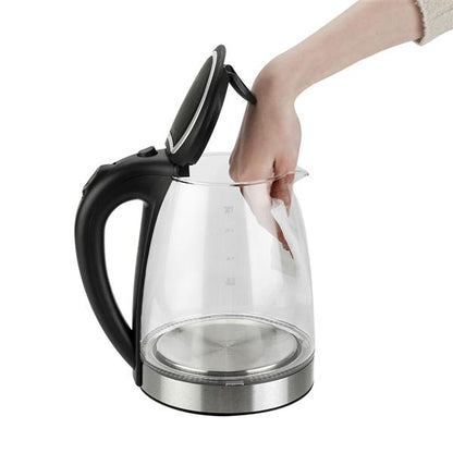 HD-1857-A 110V 1500W 1.8L Electric Glass Kettle US Plug