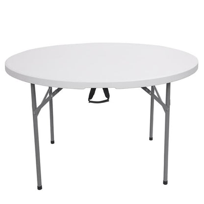 48inch Round Folding Table Outdoor Folding Utility Table White