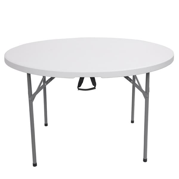 48inch Round Folding Table Outdoor Folding Utility Table White